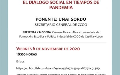 Videoconferencia UNAI SORDO CCOO