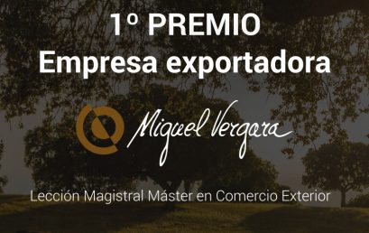 1º PREMIO EMPRESA EXPORTADORA: MIGUEL VERGARA