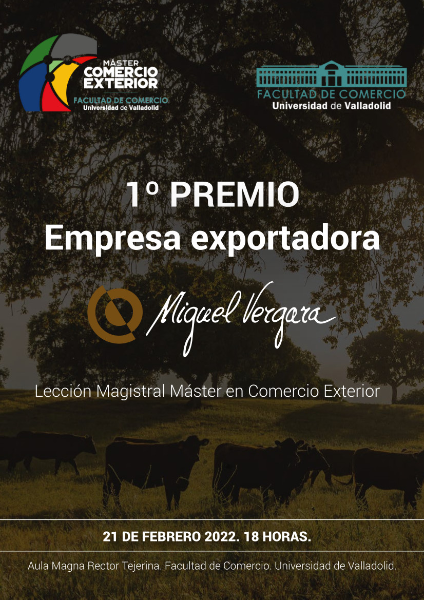 1º PREMIO EMPRESA EXPORTADORA: MIGUEL VERGARA