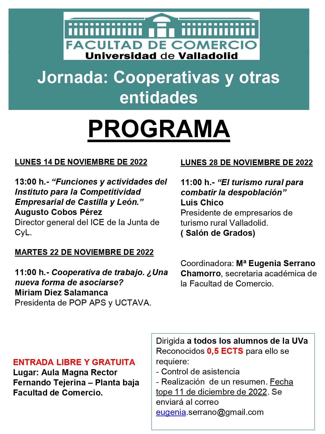 Jornada: Cooperativas y otras entidades