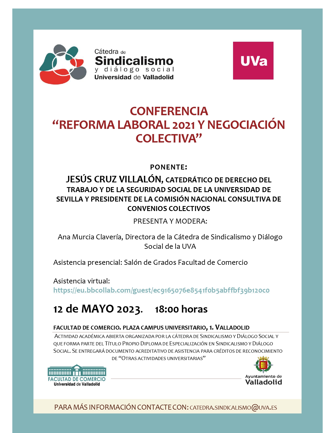 CONFERENCIA “REFORMA LABORAL 2021 Y NEGOCIACIÓN COLECTIVA”