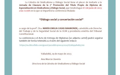 “Diálogo social y concertación social”