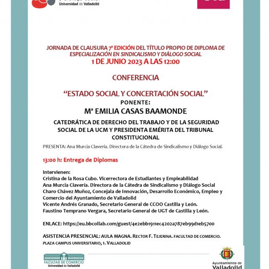 CONFERENCIA  “ESTADO SOCIAL Y CONCERTACIÓN SOCIAL”