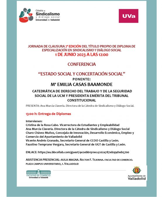 CONFERENCIA  “ESTADO SOCIAL Y CONCERTACIÓN SOCIAL”
