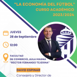 Lección inaugural: «La economía del fútbol» Curso 2023-24
