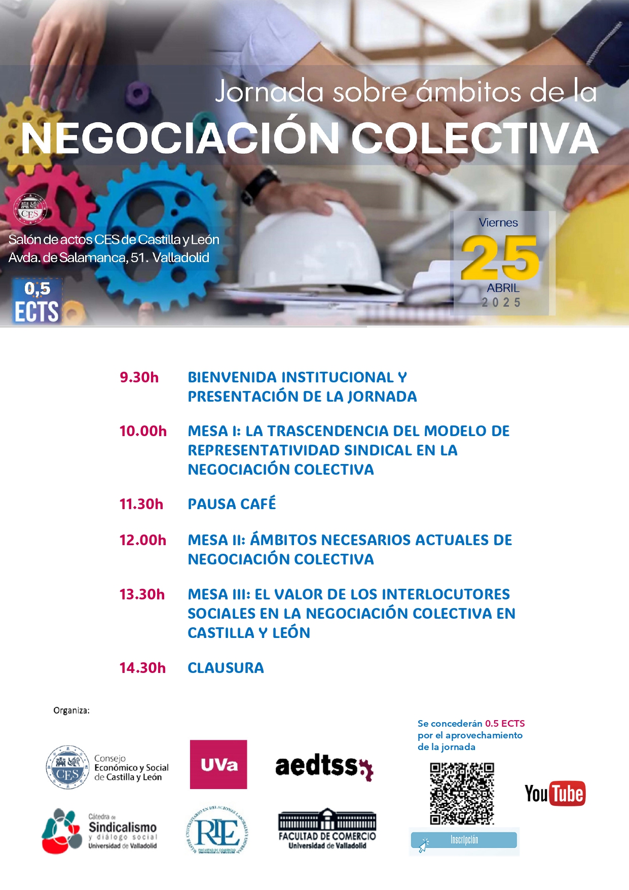 JORNADA SOBRE ÁMBITOS DE LA NEGOCIACIÓN COLECTIVA – 25 ABRIL