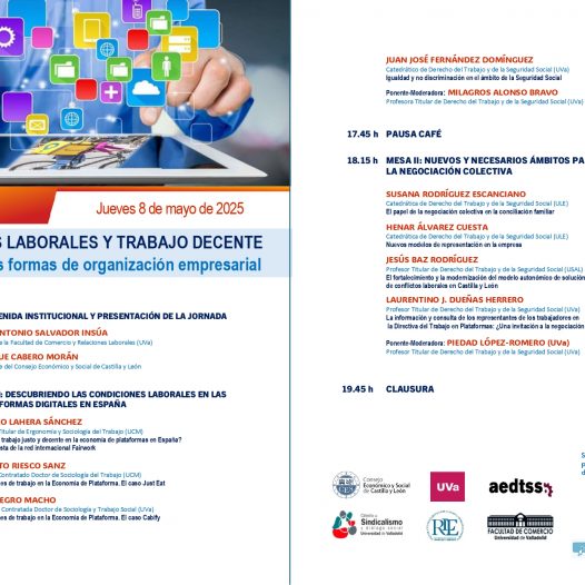 RELACIONES LABORALES Y TRABAJO DECENTE EN LAS NUEVAS FORMAS DE ORGANIZACIÓN EMPRESARIAL