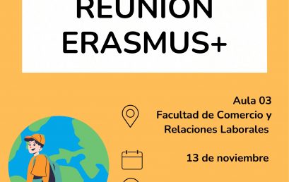 ¡¡AVISO!! REUNIÓN ERASMUS+